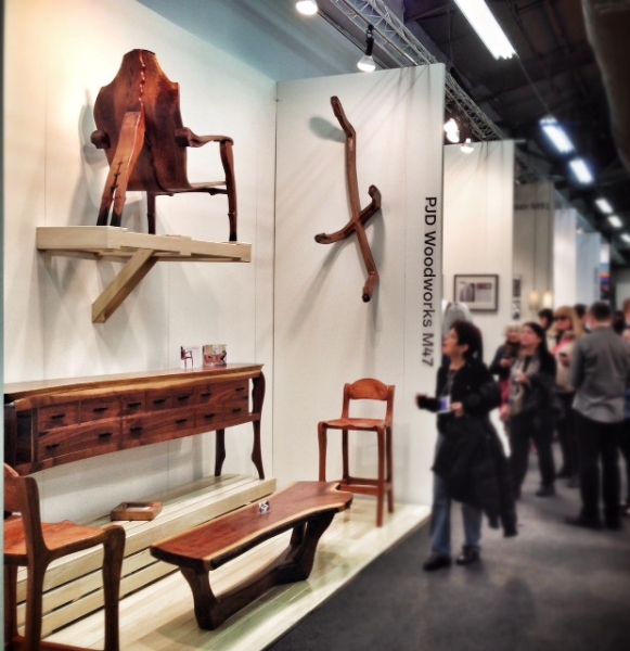 PjD Woodworks booth at the NYC Architectural Digest Home Design Show (2014)