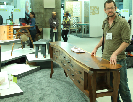 Me and my Sideboard at the 2012 ICFF in NYC with the Furniture Society
